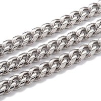Chaine en Acier Inoxydable 304, Maillon Cubain Non Soudé, Rouleau de 16,4 Pieds — Chaînes, fils et cordons