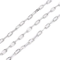 304 Stainless Steel Cable Chains with Spool, Soldered, 10.93 yards