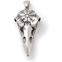 Pendentif en Acier Inoxydable de Style Tibétain en Forme de Crâne d'Oiseau — Breloques et pendentifs