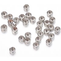 Perles à écraser en laiton Rondelle Platine 2,5mm diamètre 900pcs