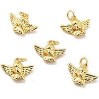 Pendentif en laiton Cupid de Rack Plating, plaqué or 18K — Breloques et pendentifs