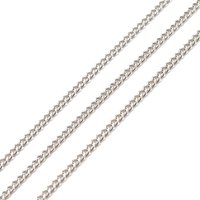 Chaînes de Curb en Acier Inoxydable 304, Soudées, Rouleau de 32,81 Pieds
