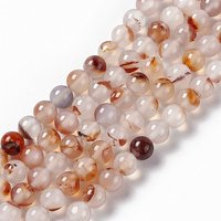 Brins de perles d'agate dendritique naturelle, grade AB, 8mm, 14.96 pouces — Perles à bijoux