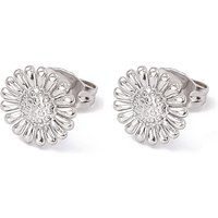 Non-Tarnish 304 Stainless Steel Sunflower Stud Earrings for Women
