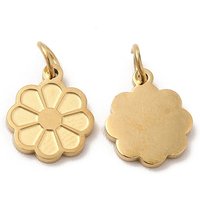 Support de cabochon en acier inoxydable 304 avec placage ionique et anneau de saut — Accessoires pour bijoux
