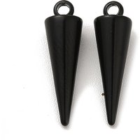 Pendentif en Acier Inoxydable 201 en Noir Électrophorèse — Breloques et pendentifs