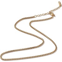 Ion Plating 304 Stainless Steel Box Chain Necklace for Men and Women — Pendant Necklace