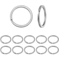 304 Stainless Steel Keychain Clasp Findings and Split Key Rings