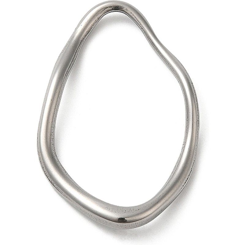 Anneaux de Liaison en Acier Inoxydable 304 Non-Tarnissant, Ovale Irrégulier — Accessoires pour bijoux