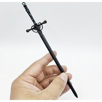 Épingle à cheveux Alloy Flow Su Sword - Accessoire de costume noir — Accessoires de mode