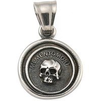 Tibetan Style 304 Stainless Steel Skull Pendant, Antique Silver — Charms & Pendants