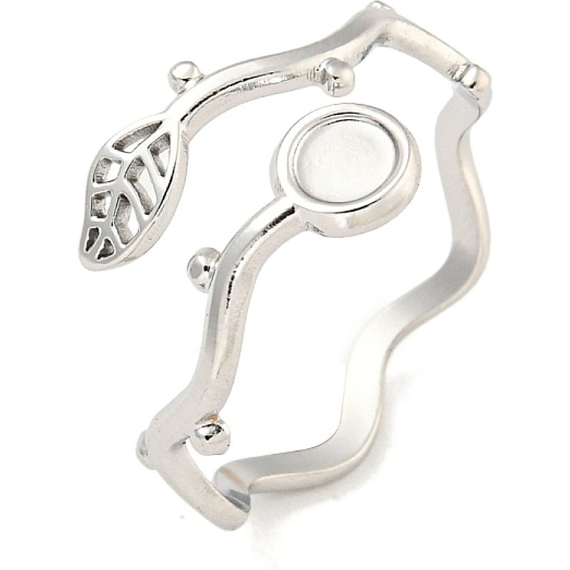 Composants de bague à bracelet en acier inoxydable 304 sans ternissement — Accessoires pour bijoux