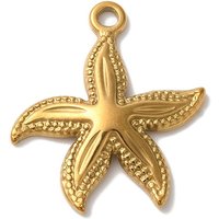 Pendentif en acier inoxydable 304 avec charme étoile de mer — Breloques et pendentifs