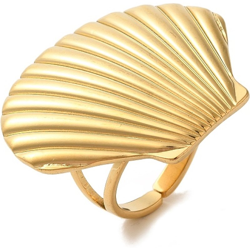 Bagues en Acier Inoxydable 304 avec Plaquage en Or 18K — Bijoux fantaisie