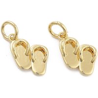 Charms en laiton plaqué pour porte-savates, plaqué or 18K — Breloques et pendentifs