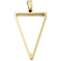 304 Stainless Steel Triangle Open Back Bezel Pendants for DIY