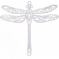201 Stainless Steel Dragonfly Connector Charms