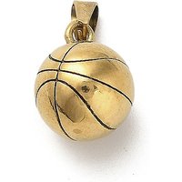 Charm en acier inoxydable 304 avec placage ionique de basketball