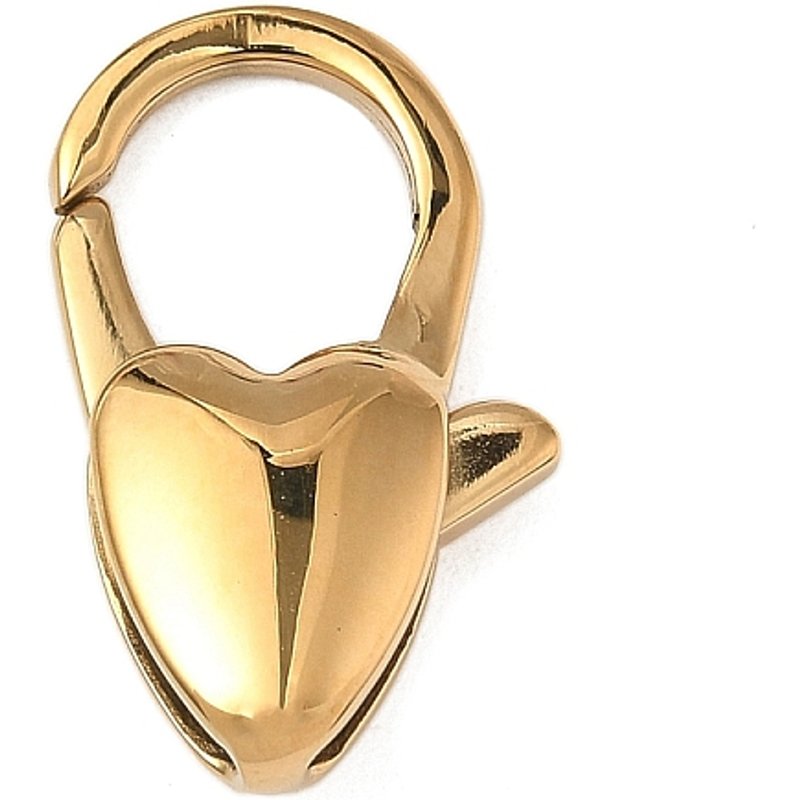 Ion Plating Heart 304 Stainless Steel Lobster Claw Clasps