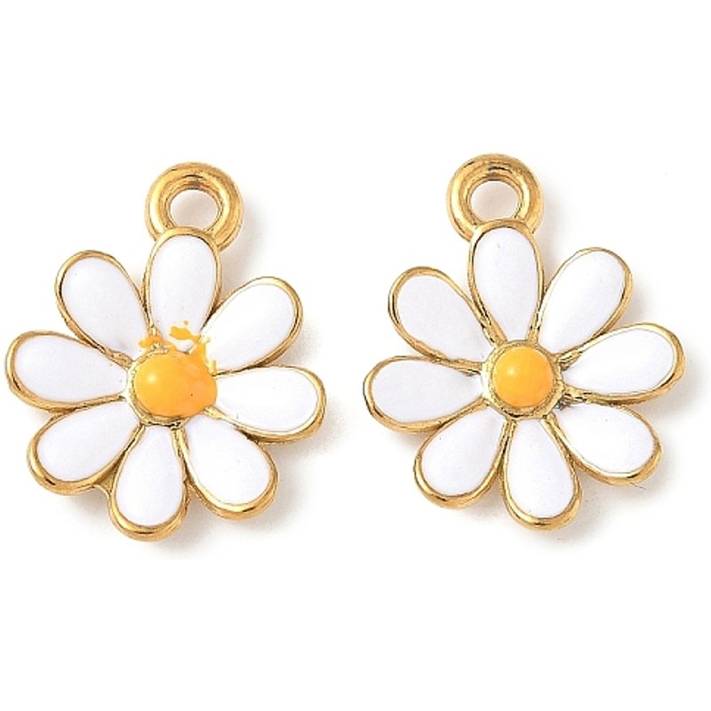Charms en Acier Inoxydable 304 avec Émail et Plaquage Ionique — Breloques et pendentifs