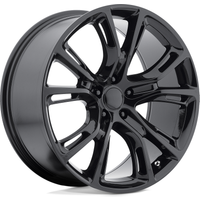 Performance Replicas PR137 Gloss Black 17x8 Wheels 5x127 Bolt Pattern — Wheels & Rims
