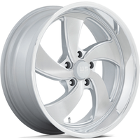 Roues US Mag U134 Desperado Silver Brush Face Mill 24x9 5x120.65 — Roues et jantes