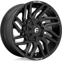 Roues Fuel D776 Typhoon Noir Brillant - 20x9 - Motif de boulon 5x139.7