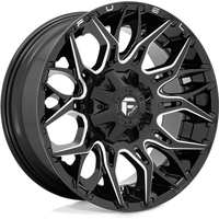 Roues Fuel D769 Twitch Milled Noir Brillant - 22x12 - 6x135 -44 Offset