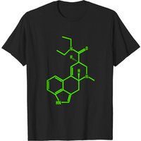 LSD Molecule - T-shirt noir pour hommes