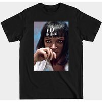 Wallace - Mia Wallace Men's T-Shirt in Black — Mens T Shirts
