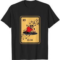 Mexican El DJ Lottery Traditional Music Party Club Beat T-Shirt — Mens T Shirts
