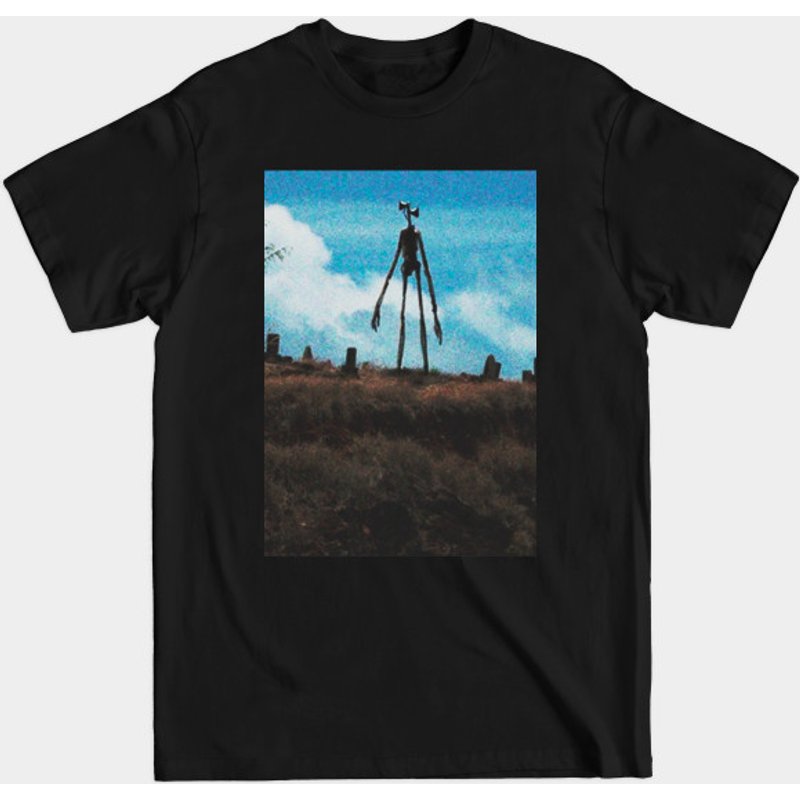 T-shirt pour hommes Siren Head en noir — T-shirts pour hommes