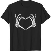 T-shirt pour hommes Skeleton Bones Hands Heart