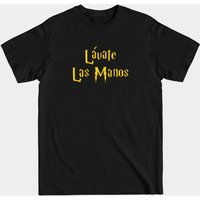 Gold Lavate Las Manos Men's T-Shirt - Black
