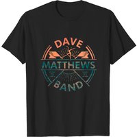 T-shirt pour hommes avec logo de Dave Matthews Band en noir — T-shirts pour hommes