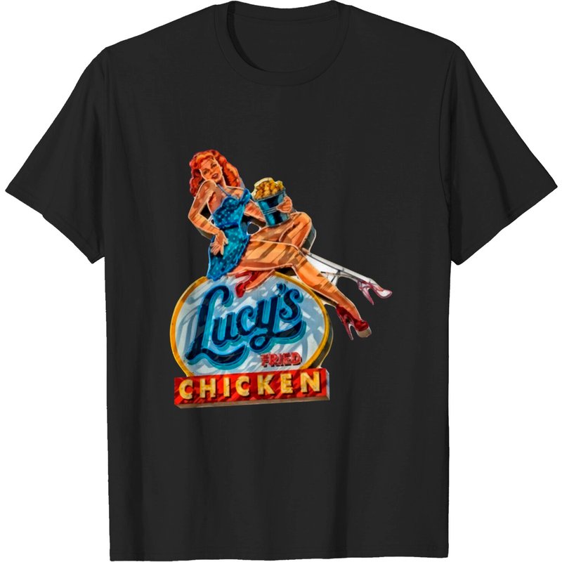 Lucy's Fried Chicken Funny T-Shirt for Men — Mens T Shirts