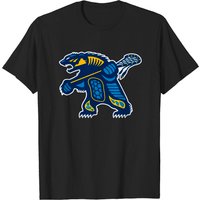 Golden Bear Logo2 Lacrosse T-Shirt for Men in Black