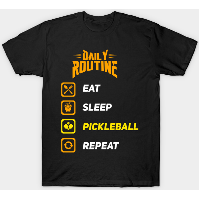 Pickleball Men's T-Shirt in Black — Mens T Shirts