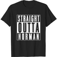 Straight Outta Norman T-shirt pour hommes Oklahoma Sooners
