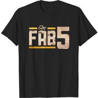 T-shirt Équipe de Basketball Logo Fab 5 pour Hommes — T-shirts pour hommes