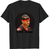 T-shirt pour hommes Allen Iverson en noir — T-shirts pour hommes