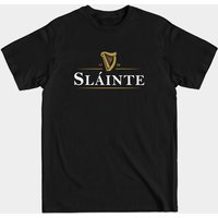 Slainte Irish Drink Men's T-Shirt in Black
