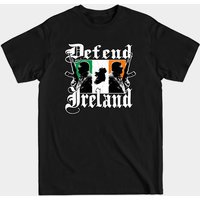 T-shirt pour hommes Defend Ireland look vintage usé — T-shirts pour hommes