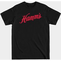 T-shirt Hamm's Beer Logo Incliné Rouge pour Hommes