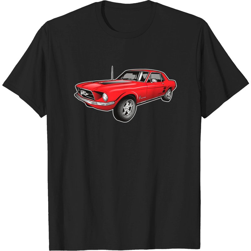 T-shirt noir pour hommes Mustang — T-shirts pour hommes
