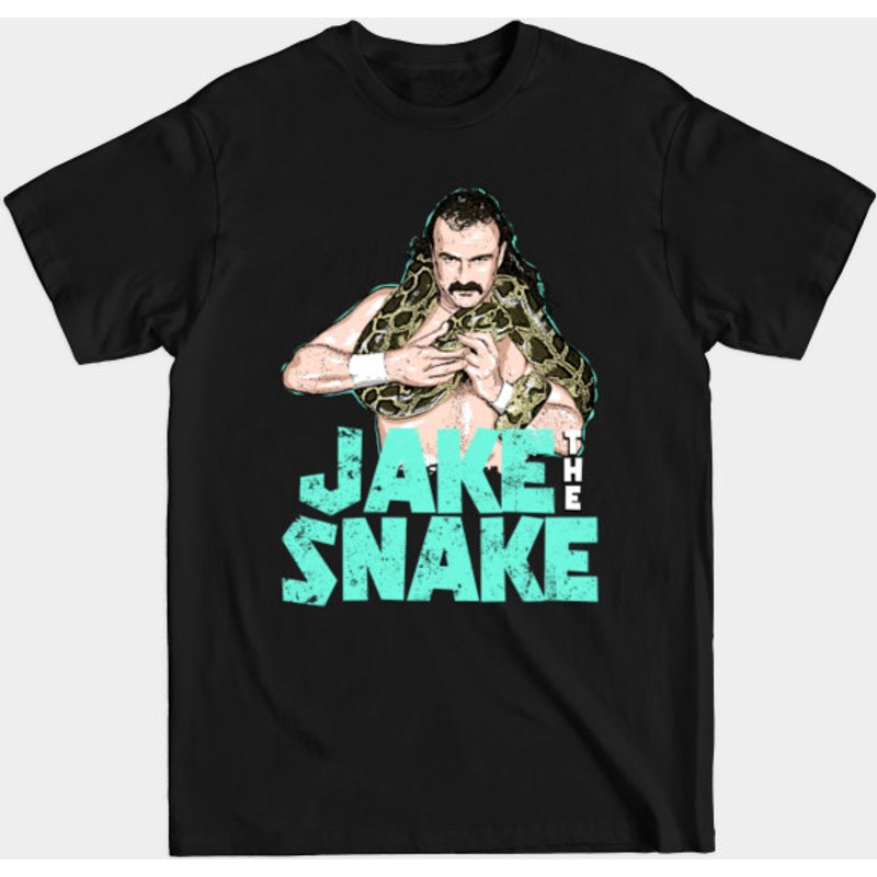 Jake The Snake Men's T-Shirt in Black — Mens T Shirts