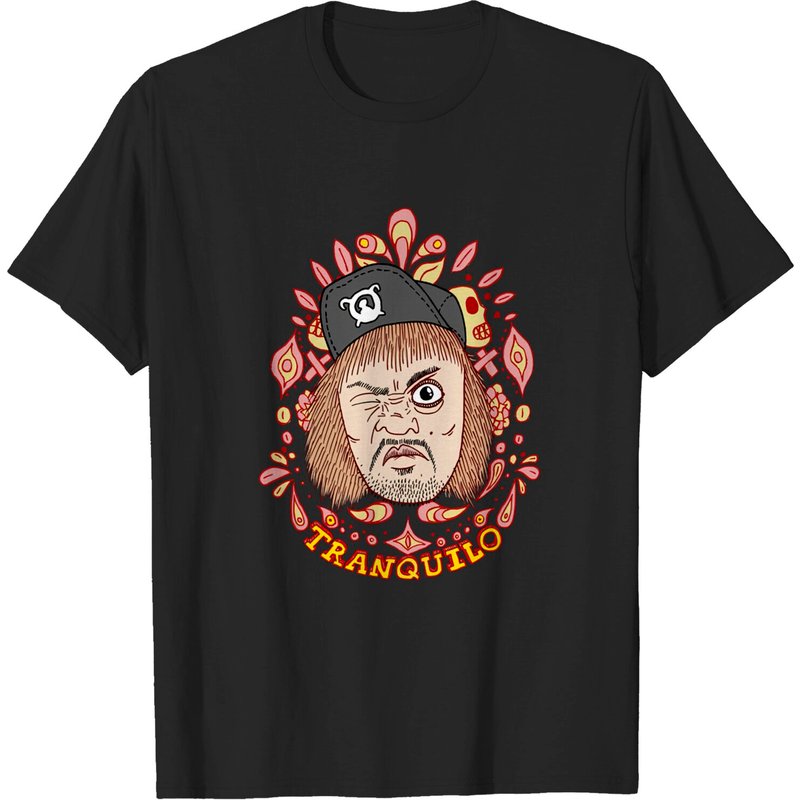 T-shirt Noir Tranquilo Njpw pour Hommes — T-shirts pour hommes