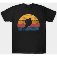 T-shirt graphique joueur de hockey sur glace pour hommes