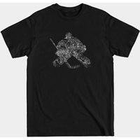 T-shirt Gardien de But de Hockey sur Glace pour Hommes - Noir