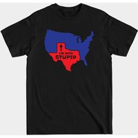 T-shirt Texas I'm With Stupid pour hommes - Noir — T-shirts pour hommes